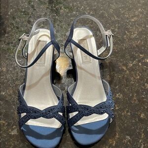 Touch Ups Navy Strappy Sandals
